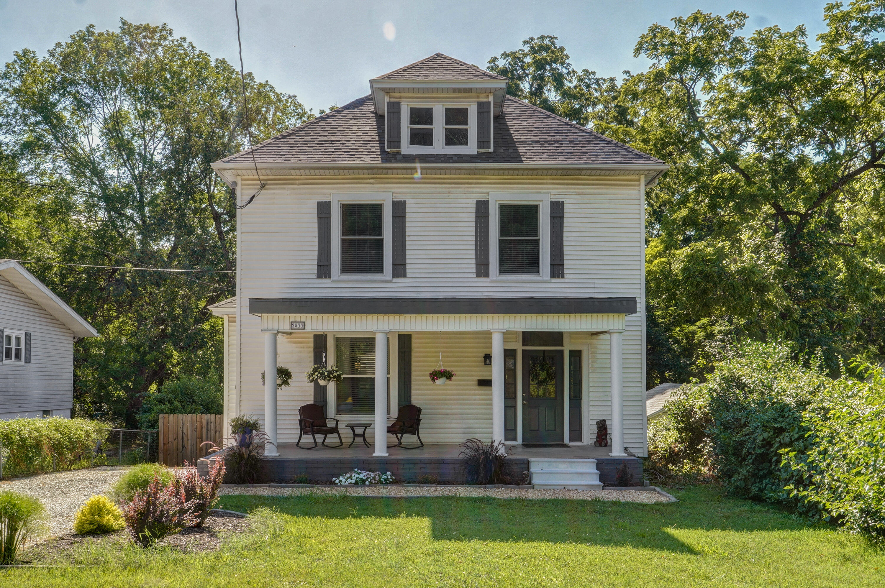 This historic turn of the century home has been completely updated with modern amenities while keeping much of its original beauty. Beautiful kitchen with Granite, Island, pantry, soft close cabinets, & all appliances stay including the refrigerator. Also, on the main level is a large living room, laundry room with wash sink and half bath. Original hardwood floors throughout the home, beautiful L-shape staircase with hardwood railing. Master suite offers large room with walk-in closet. Master bath has walk-in tile shower, free standing soaker tub and double vanity. Large rooms with tall ceiling.  Basement area has so much room for storage, a workshop space, and a door to the backyard, which is fully fenced. This lovely home is ready for it's new owners! Walking distance to Doling Park which includes a pool, gymnasium, track, game room, etc. Roof is 3 yrs old, Zoned HVAC, New plumbing, New Electrical, New gas and water lines ran from home to street and so much more!!! Truly a must see.