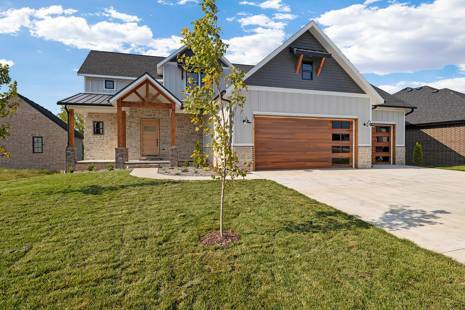 *OPEN HOUSE SUNDAY 2-4PM! Welcome to high class Construction in Irish Hills Estates! This home features 5,000+ sq ft of modern farmhouse feel and a deep lot private lot WITH NOTHING BUILT BEHIND! This kitchen features quartz counter, kitchen aid appliances WITH a $2,500 CREDIT TOWARDS REFRIGERATOR, brick backsplash, large island, and open area into the living room. With a beautiful master suite that features access to the back deck, as well as access to the laundry room. In the rest of your suite, you will have a black free-standing tub, and a large bathroom/closet area. This home also features an upstairs and basement that have great complimenting entertainment areas, and beautiful bedrooms for family and guests! There are two bedrooms on each floor throughout the home! Feature all of this with a beautiful neighbrhood and area to make this the right home for you!