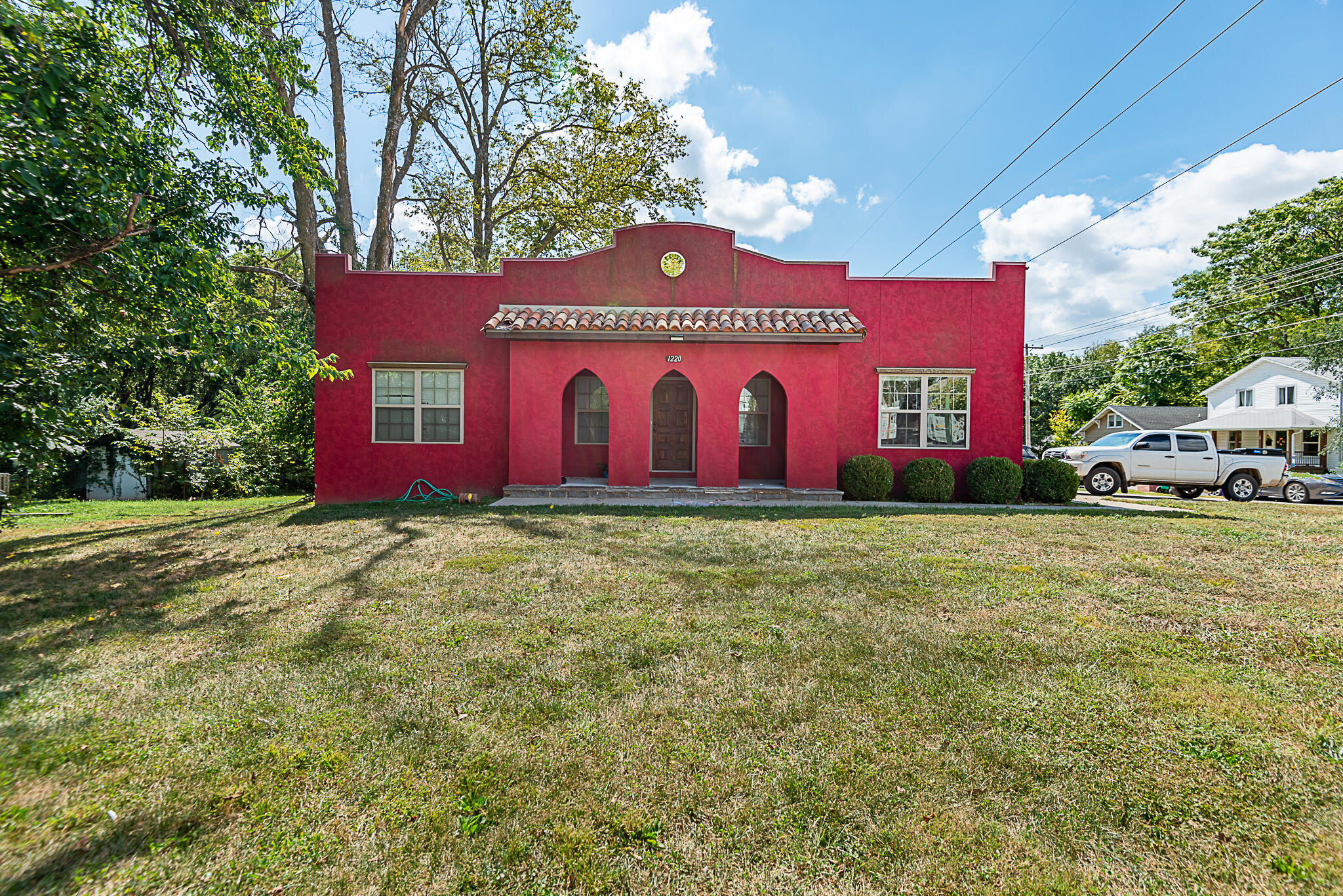 Unique Spanish-Style One Level  4 Bedroom, 4 Bathroom Home located on the corner of Mt. Vernon and Fort.  Built in 2018, this custon designed home features a stucco exterior with a true front portico perfect for watching the world go by.  Inside features an open living room and kitchen area with engineered hardwood flooring, a huge kitchen island, granite countertops, stainless appliances, and custom built cabinetry.   All 4 bedrooms have their own bathroom and walk-in closet.  The bedrooms are split with 2 on each side allowing for flexible family needs or as an upscale rental.  Separate utility room and an oversized side-entry garage as well.  Easy access to downtown and to the local collages too!