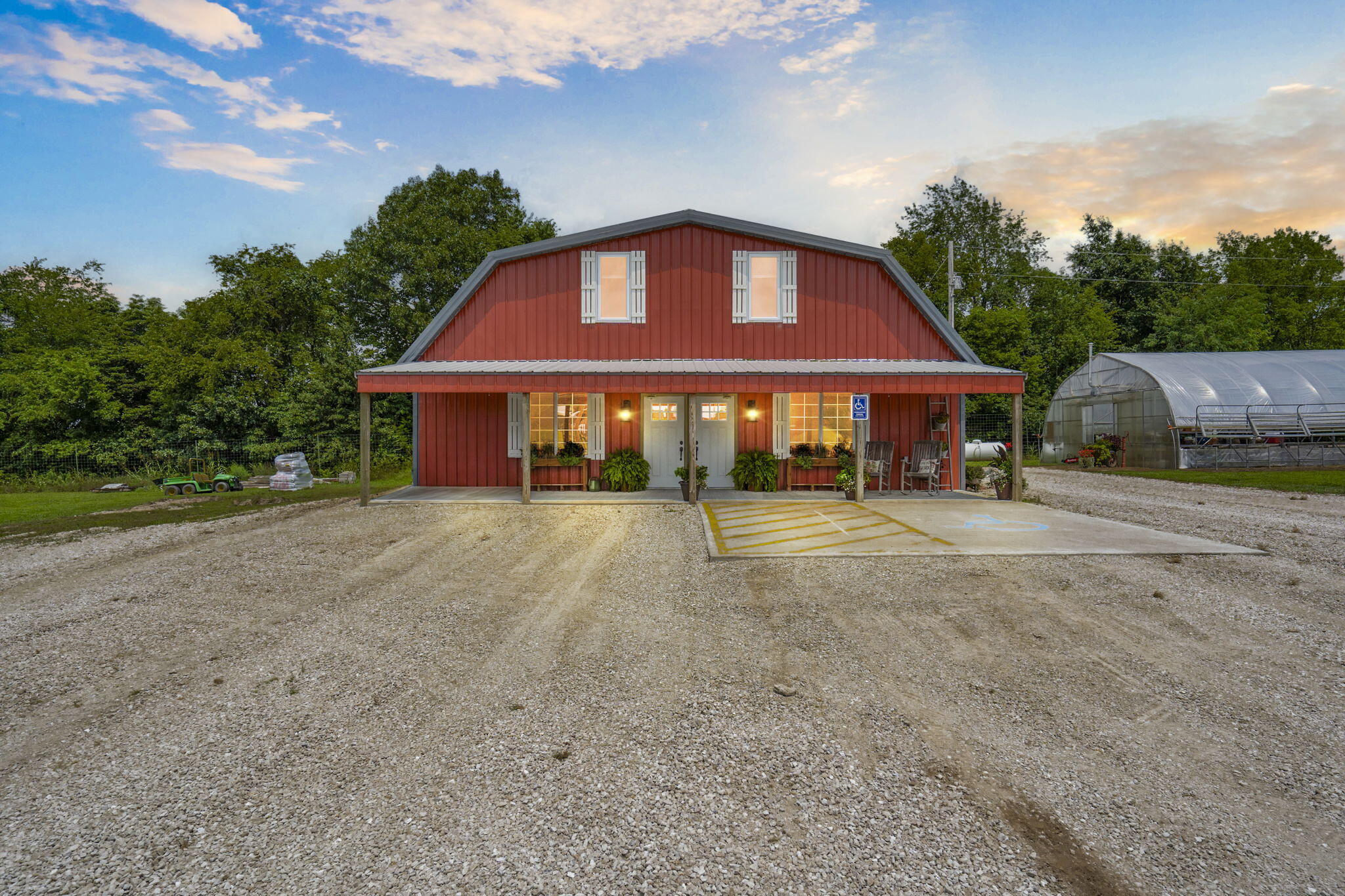 Get ready to fulfill your local farming dreams at the Tasty Acres Farm. This is your opportunity to own the only strawberry farm in Springfield, Missouri. Located on 12 acres just around the corner from Fellows Lake, the possibilities for growth are endless. This agribusiness doesn't stop with just the strawberry and elderberry  plants, there is plenty of room to make Tasty Acres a year round venture. Each season will provide a different opportunity to produce income from various avenues. With a 1600' ft. commercial kitchen and storefront, this truly is a turnkey business. On the farm is a 30x40 shop and a 30x72 heated greenhouse with automatic waterers. The irrigation system covers the entire growing area of the farm. Best of all, above the store you will find 960' ft. of living space. Making it perfect to live and work on the farm, or provide housing for a farm manager. The current owner will provide one year of mentoring to make the transition as seamless as possible.