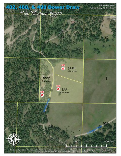 Tiny photo for 488 Dower Draw, Kila, MT 59920 (MLS # 30069198)