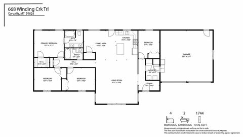 Tiny photo for 668 Winding Creek Trail, Corvallis, MT 59828 (MLS # 30069293)