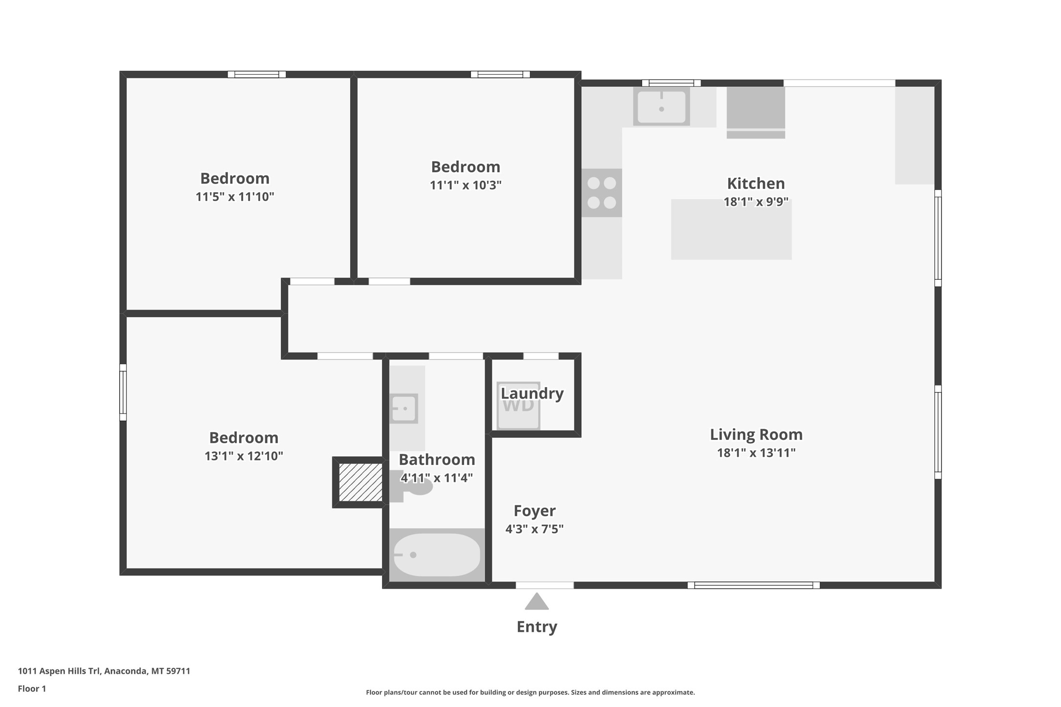 Anaconda, Montana 59711, United States, 3 Bedrooms Bedrooms, ,1 BathroomBathrooms,Residential,Pending,150354