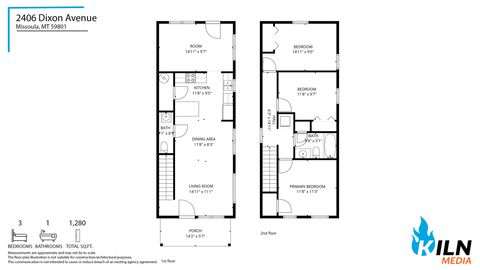 Tiny photo for 2406 Dixon Avenue, Missoula, MT 59801 (MLS # 30070765)