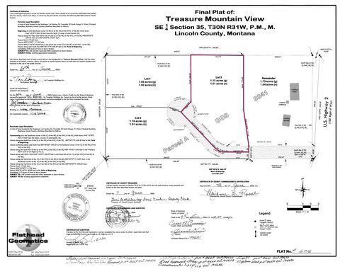 Tiny photo for 84 Treasure Mountain Lane, Libby, MT 59923 (MLS # 30069741)