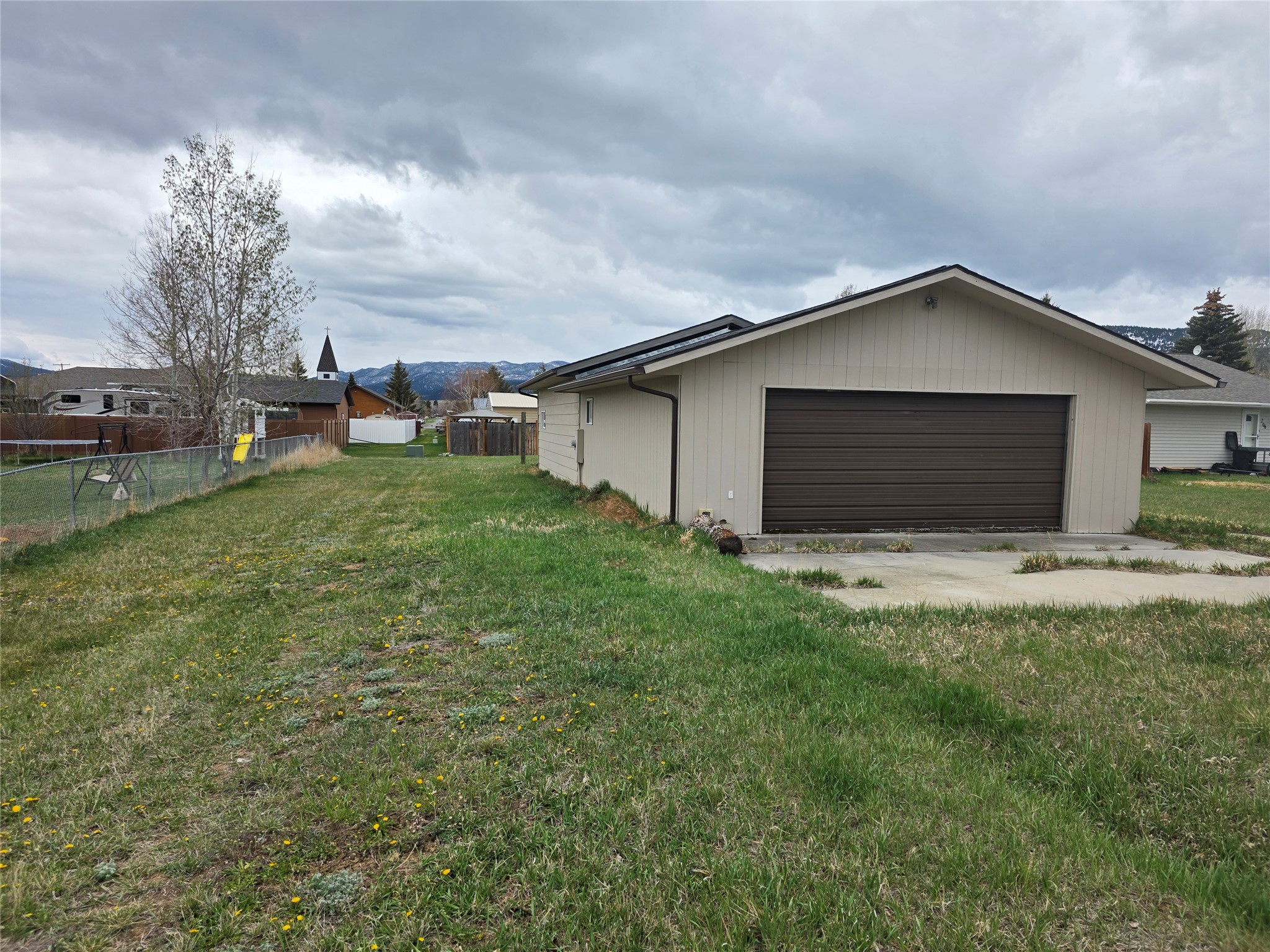 lots of extra space for addition or RV parking