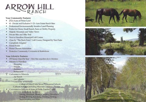 461 Arrow Hill Ranch Road Hamilton MT 59840