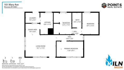 Tiny photo for 101 Mary Avenue, Missoula, MT 59801 (MLS # 30066516)