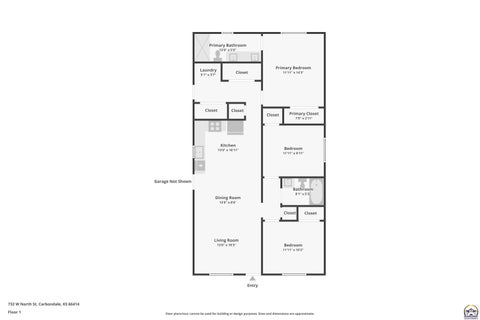 Tiny photo for 732 W North St, Carbondale, KS 66414 (MLS # 246572)