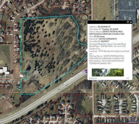 Tiny photo for 0000 SE Adams St, Topeka, KS 66609 (MLS # 246120)