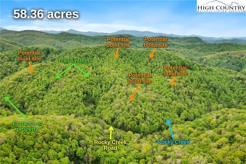 Photo of 58+ Acres Rocky Creek Road, Boone, NC 28607 (MLS # 249530)