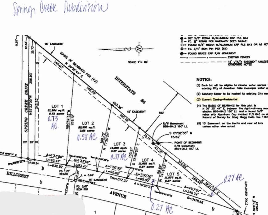 TBD Hillcrest Avenue Lot 3, American Falls, Idaho image 1