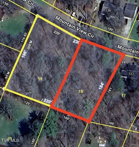 Vacant Land For Sale - LOT 18 Mountain View Circle<br/> Carter County, Hampton, TN 37658