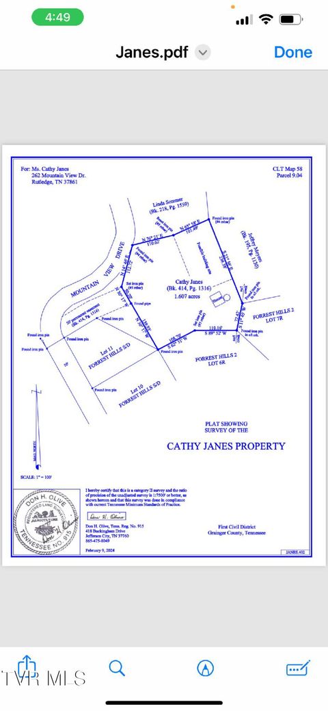 Tiny photo for 262 Mountain View Drive, Rutledge, TN 37861 (MLS # 9985995)