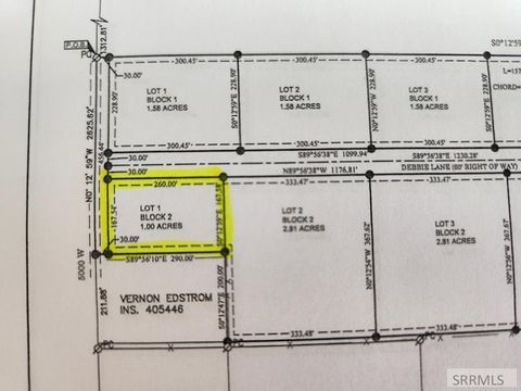 Vacant Land For Sale - L1B2 Debbie Lane<br/> REXBURG, ID 83440