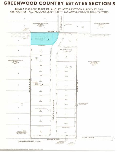 Vacant Land For Sale - LOT 14 S County Rd 1054<br/> Midland, TX 79706
