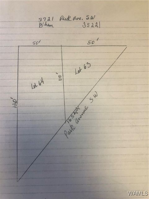 Vacant Land For Sale - 3721 Park Ave Sw Ave<br/> Birmingham, AL 35221