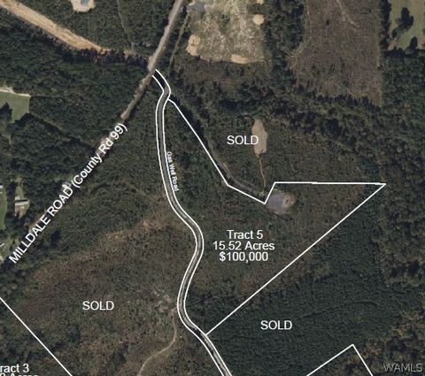 Vacant Land For Sale - 5 Milldale Road<br/> Brookwood, AL 35444