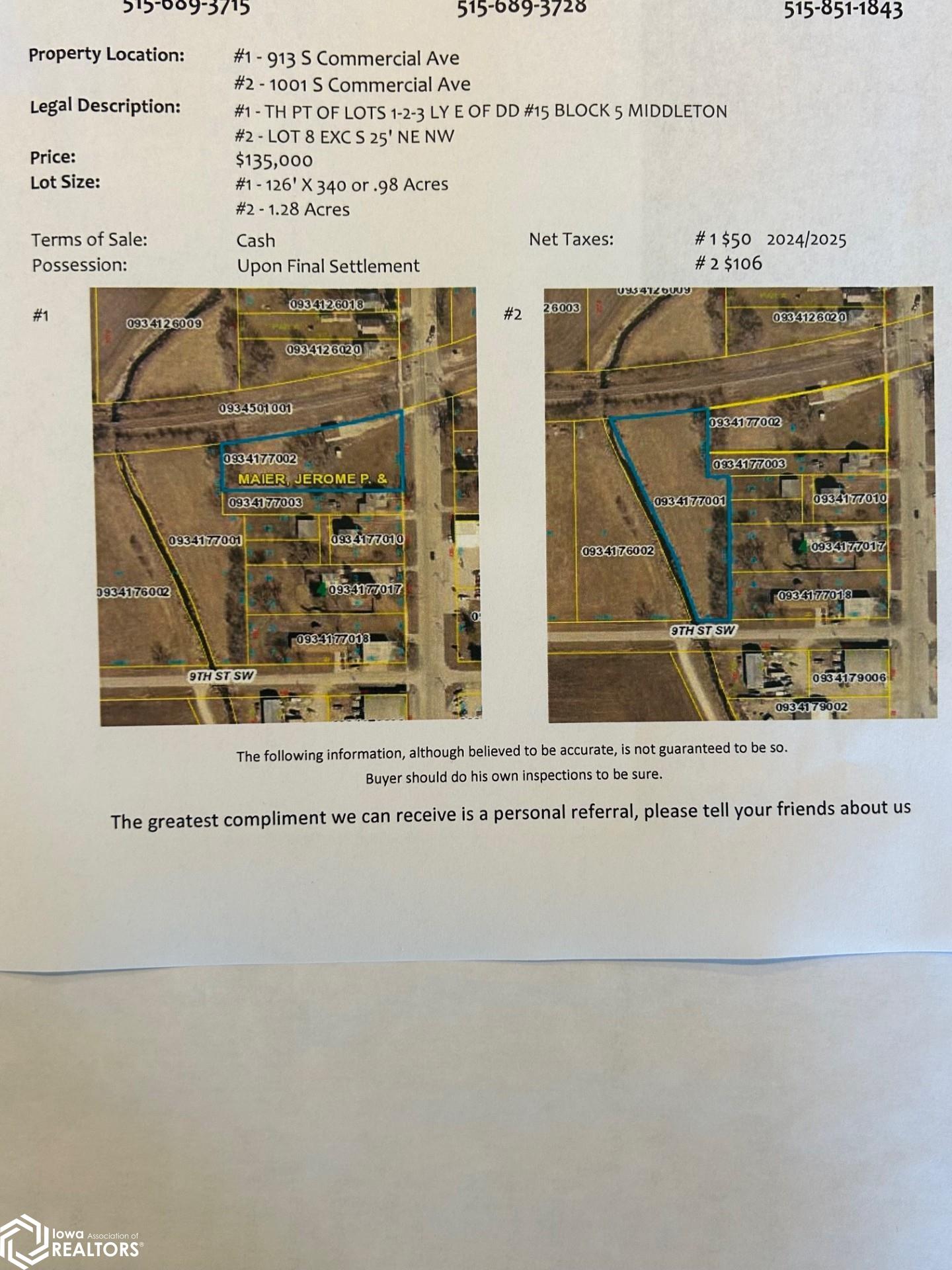 Photo 1 of 1 — 913 S Commercial, Eagle Grove, IA 50533