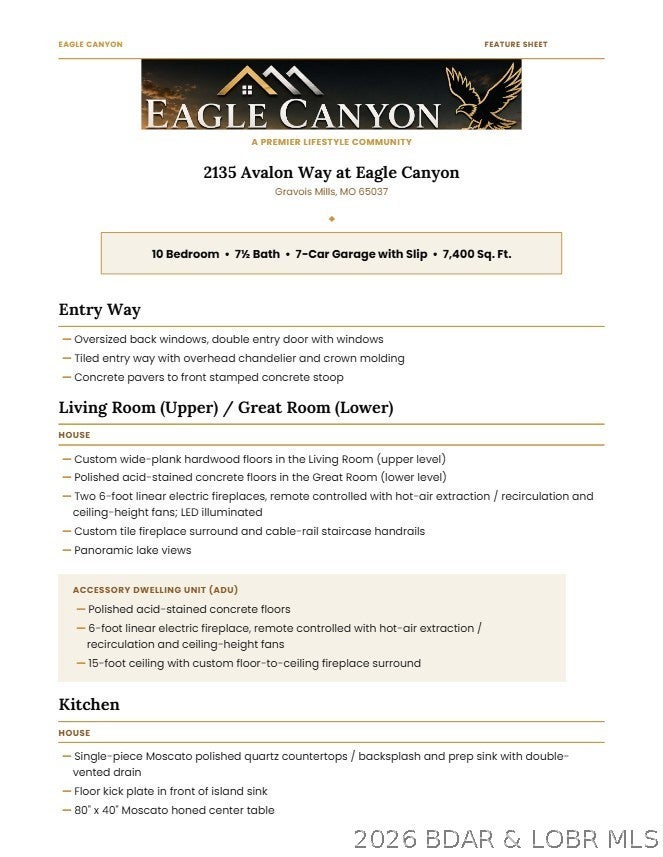 Avalon Way, Gravois Mills, MO, 65037, USA, 10 Bedrooms Bedrooms, ,8 BathroomsBathrooms,Residential,Active,Avalon Way,3589216