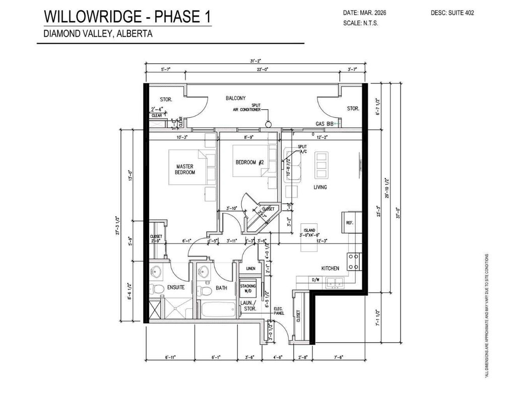 Photo of 101 Willowridge Drive #402, Diamond Valley, AB T0L 0H0 (MLS # A2355642)