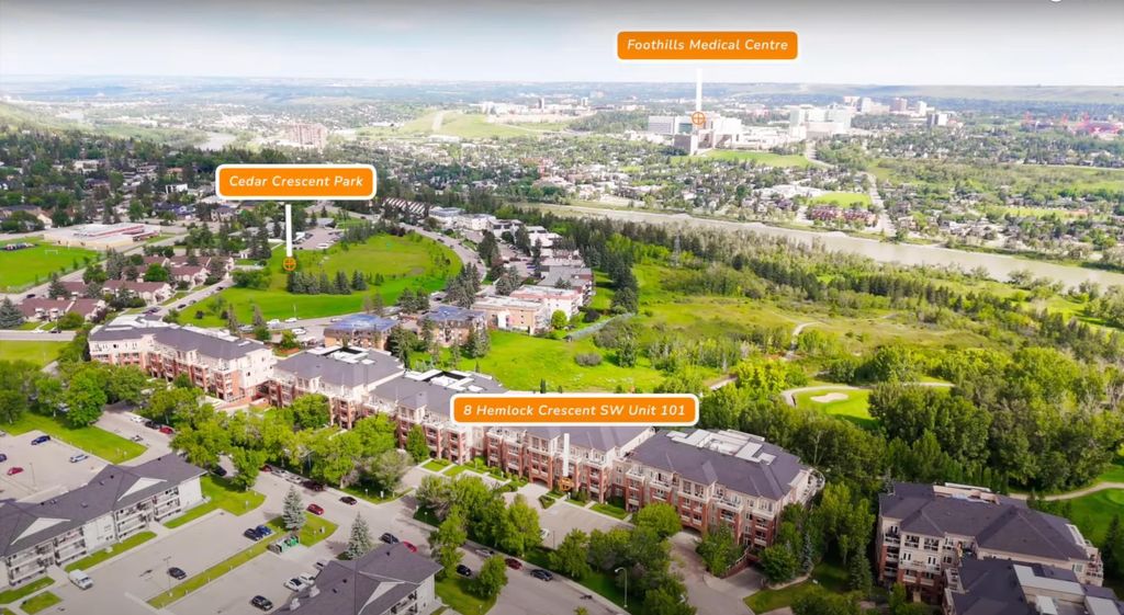 Photo of 8 Hemlock Crescent SW #101, Calgary, AB T3C 2Z1 (MLS # A2275296)