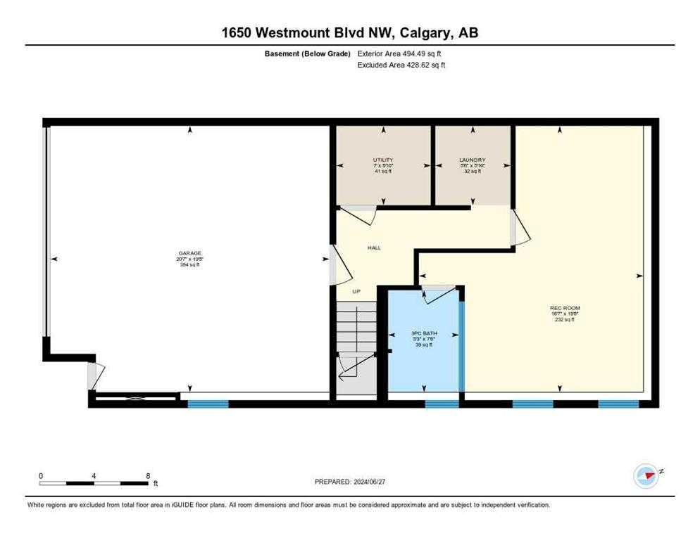 1650 Westmount Boulevard NW Basement Suite