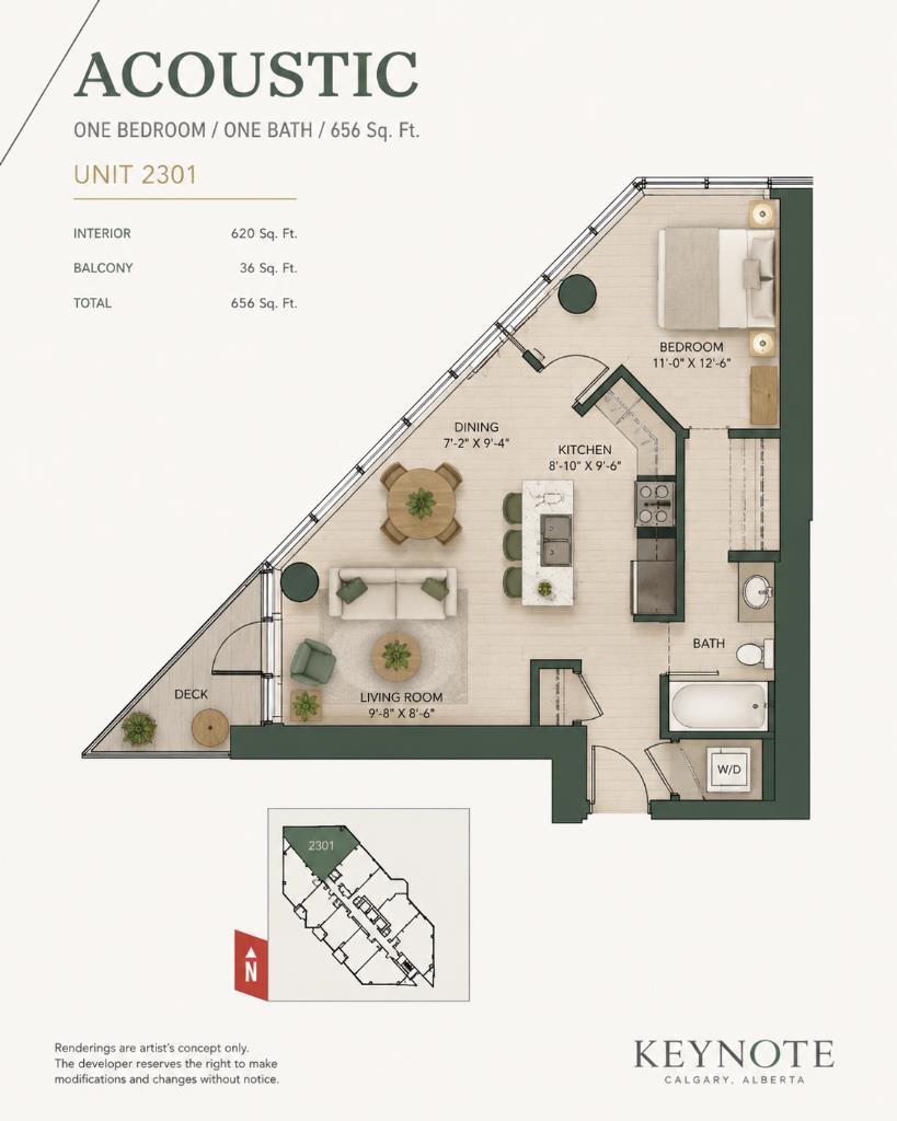Photo of 225 11 Avenue SE #2301, Calgary, AB T2G 0G3 (MLS # A2348161)