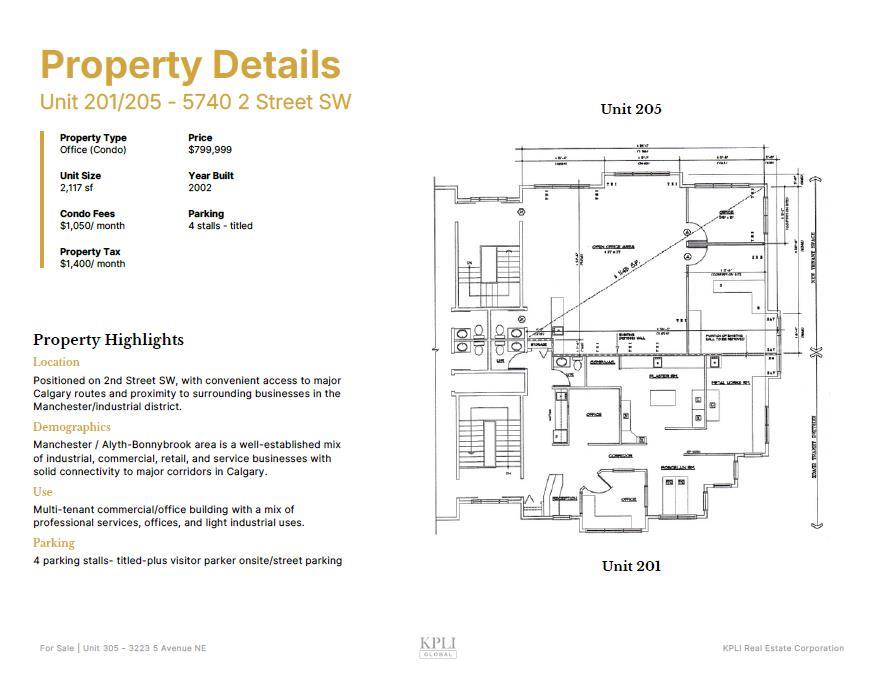 5740 2 Street SW 201 & 205