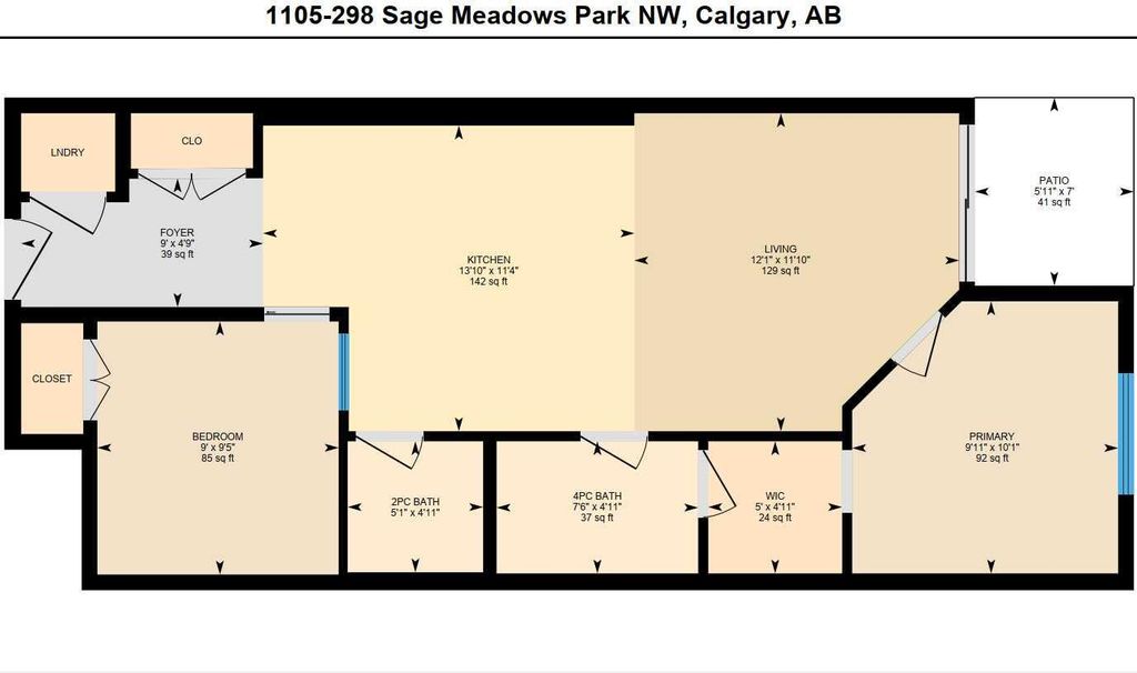Photo of 298 Sage Meadows Park NW #1105, Calgary, AB T3P 1P5 (MLS # A2299148)