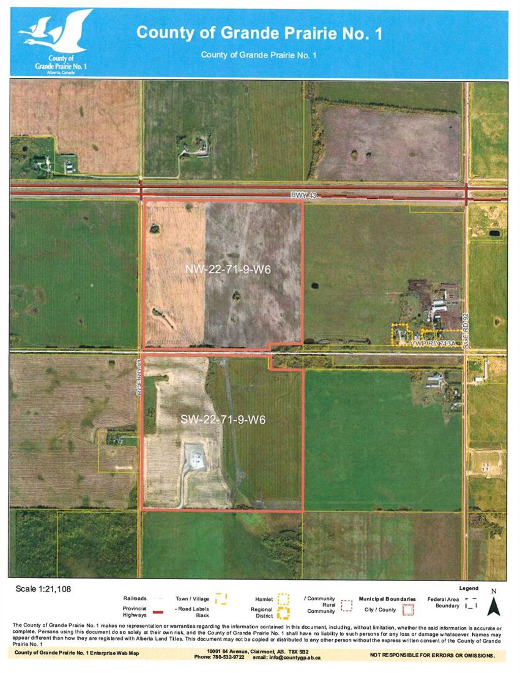 Photo of W 1/2 22-71-9-W6 43 Highway, Huallen, AB T0H 0C0 (MLS # A2026266)
