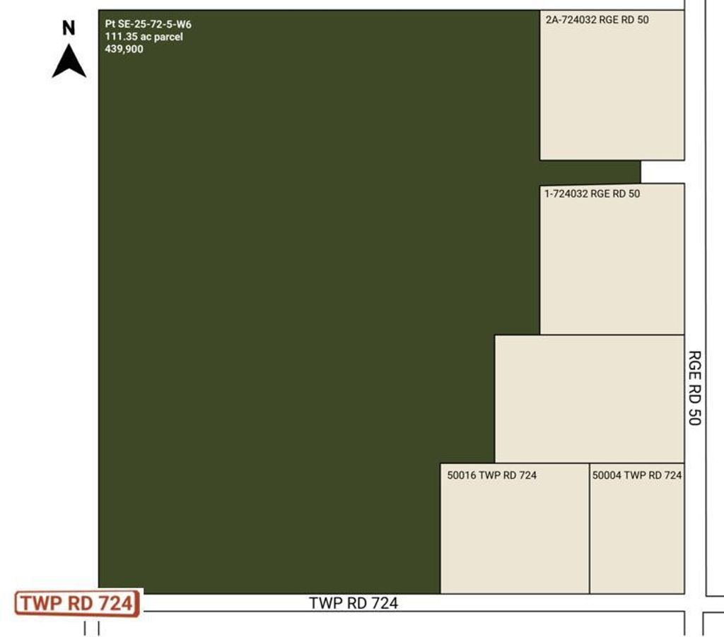 Photo of SE-25-72-5-W6 RGE RD 50, Rural Grande Prairie No. 1, County of, AB T0H 3C0 (MLS # A2291241)