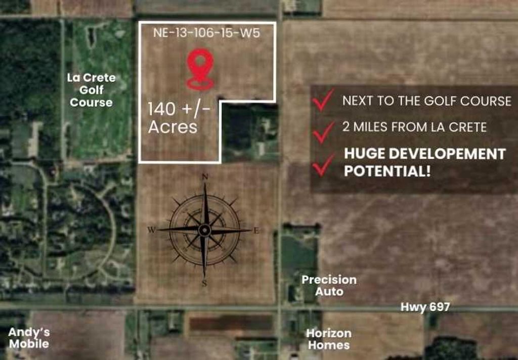 Photo of NE-13-106-15-W5, Rural Mackenzie County, AB T0H 2H0 (MLS # A2292526)