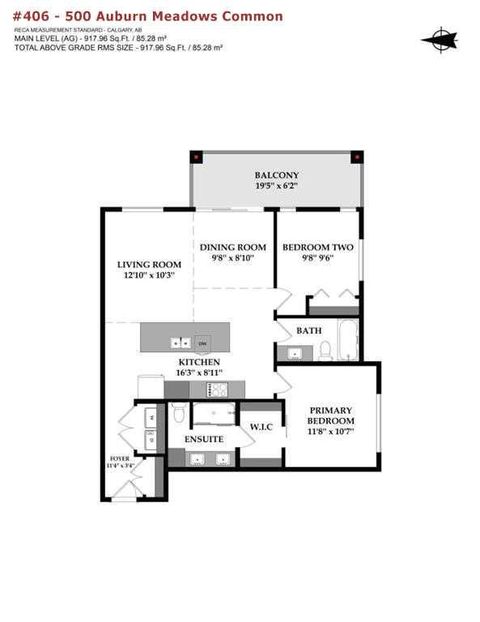Tiny photo for 500 Auburn Meadows Common SE #406, Calgary, AB T3M 3P5 (MLS # A2289328)
