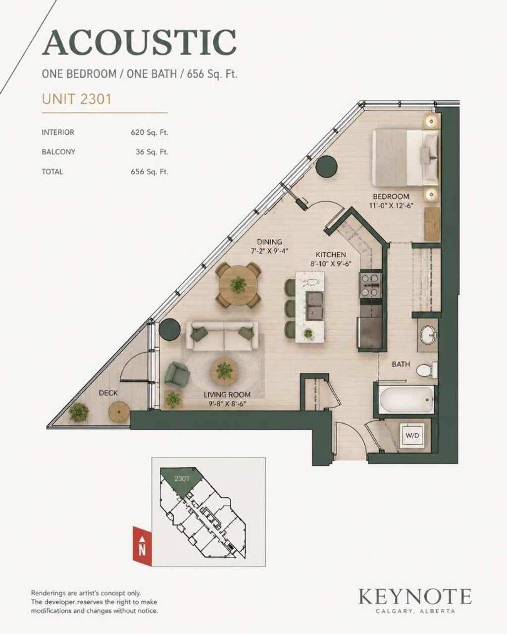 Photo of 225 11 Avenue SE #2301, Calgary, AB T2G 0G3 (MLS # A2309634)