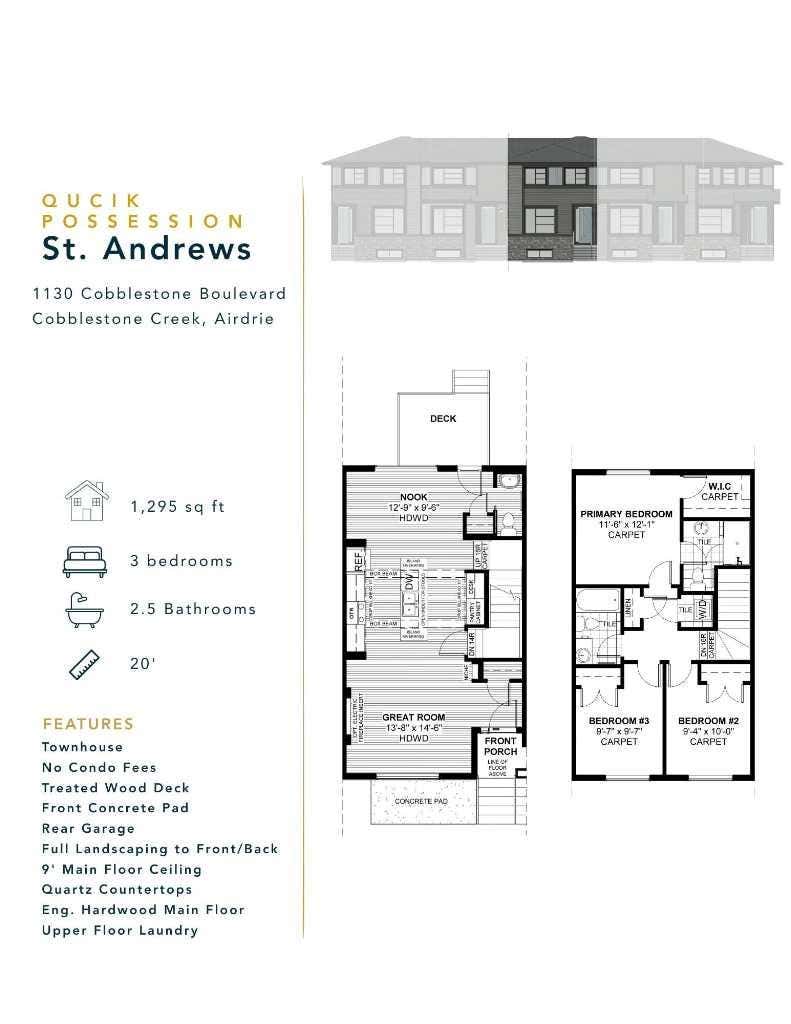 Photo of 187 Lanark Gate SE, Airdrie, AB T4A 3R7 (MLS # A2334211)
