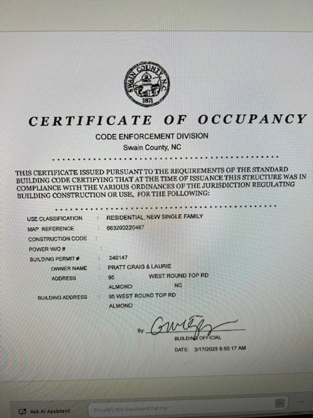 Photo of 95 West Round Top Rd, Almond, NC 28702 (MLS # 26045351)