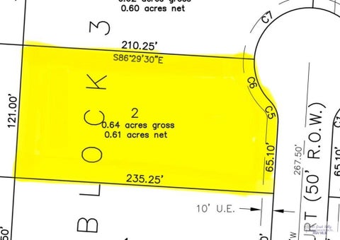 Vacant Land For Sale - 38958 Ely Ct #LOT 2 BLK 3<br/> BROWNSVILLE, TX 78526