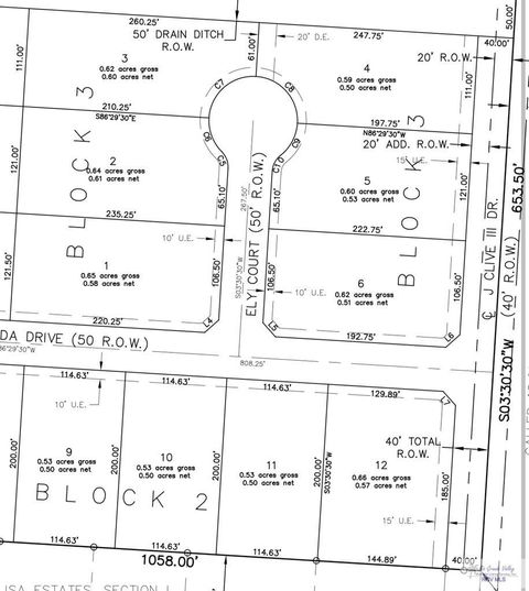 Vacant Land For Sale - 38949 Ely Ct #LOT 4 BLK 3<br/> Cameron County, BROWNSVILLE, TX 78526
