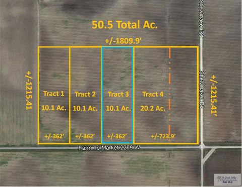 Vacant Land For Sale - TRACT 3 Fm 2209<br/> Willacy County, SAN PERLITA, TX 78590