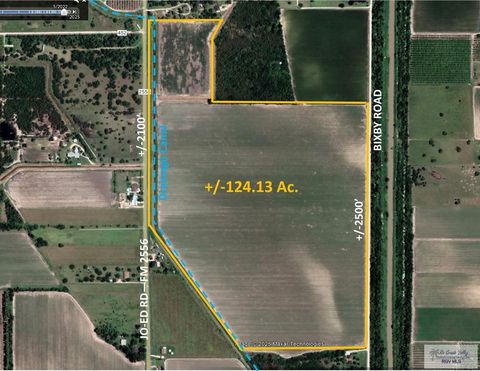 Vacant Land For Sale - 124.13 AC. S Bixby Rd<br/> LA FERIA, TX 78006