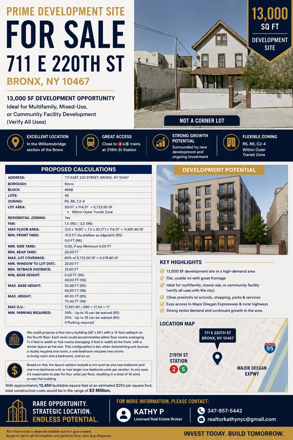 Photo of 711 E 220th St, Bronx, NY 10467 (MLS # 11778378)