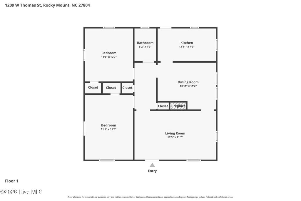 Photo of 1209 W Thomas Street, Rocky Mount, NC 27804 (MLS # 100585636)