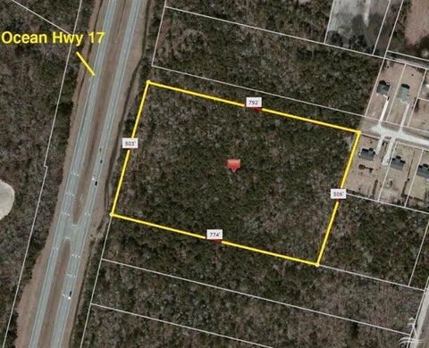 Vacant Land For Sale - 6898 Ocean Highway<br/> Brunswick County, Leland, NC 28451