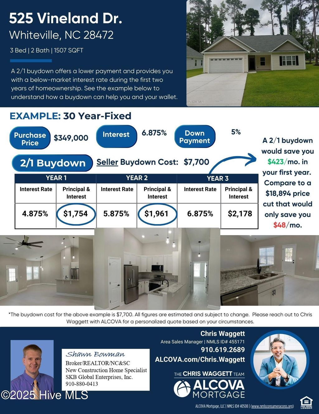 Photo of 525 Vineland Drive, Whiteville, NC 28472 (MLS # 100500958)