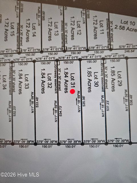 Vacant Land For Sale - LOT 31 Stuarts Mill Road<br/> Fairmont, NC 28340