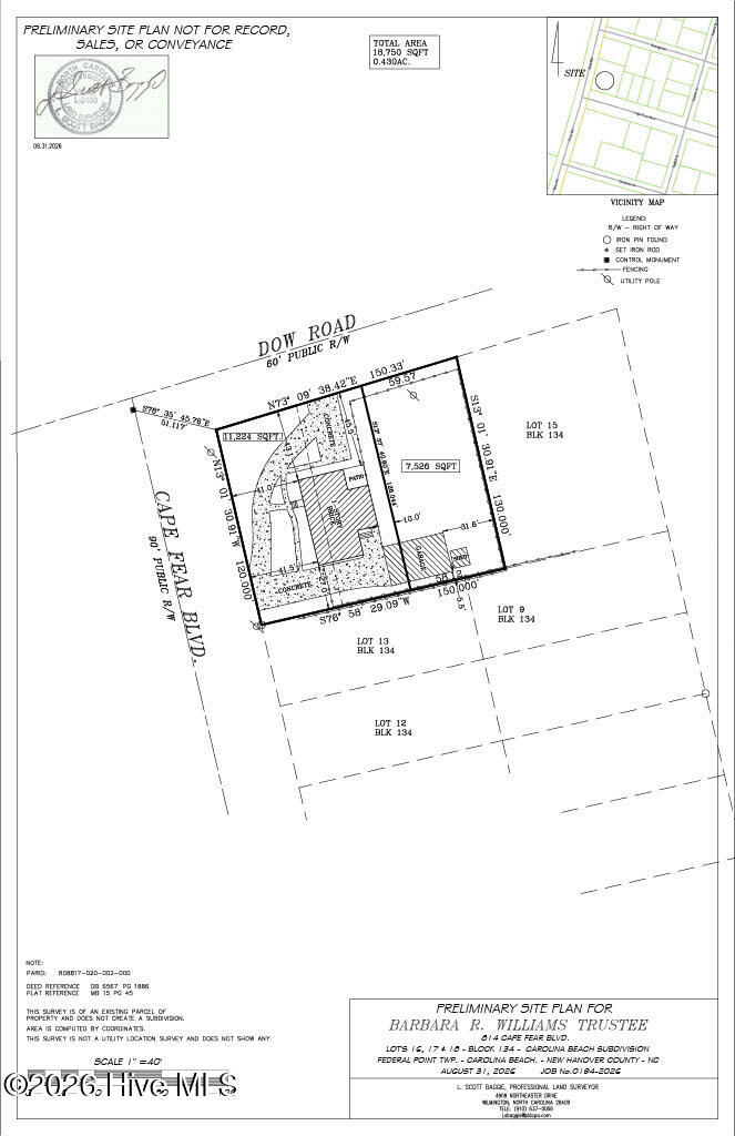 Photo of 814 Cape Fear Boulevard, Carolina Beach, NC 28428 (MLS # 100596087)