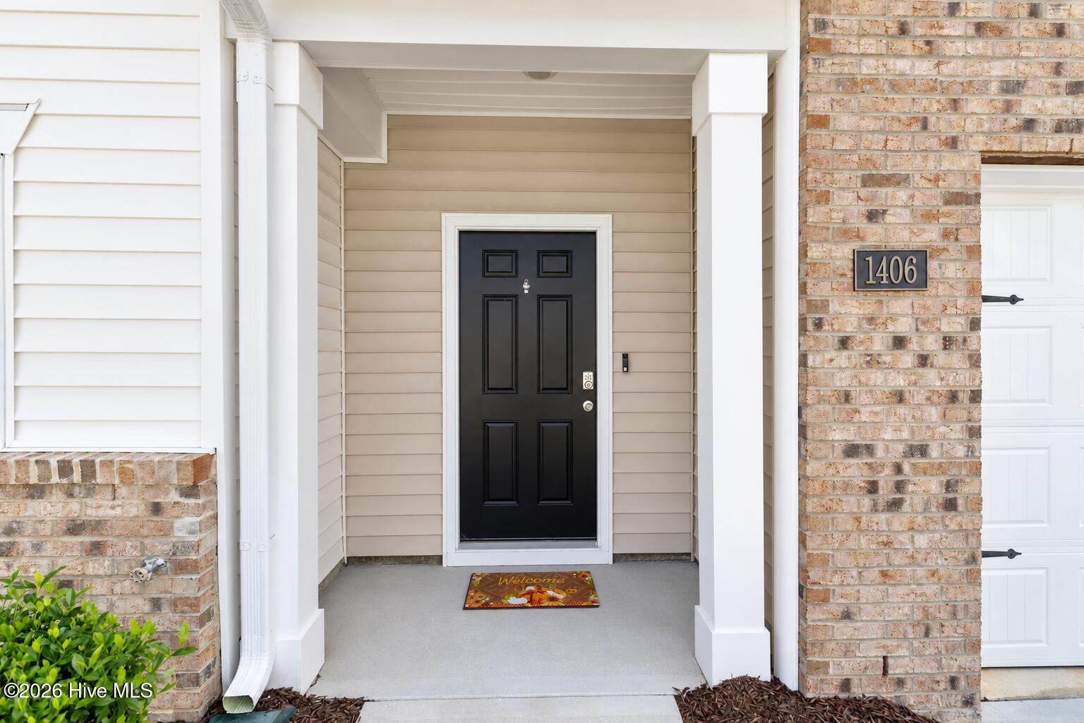 Symmetrical Autumn Welcome Porch