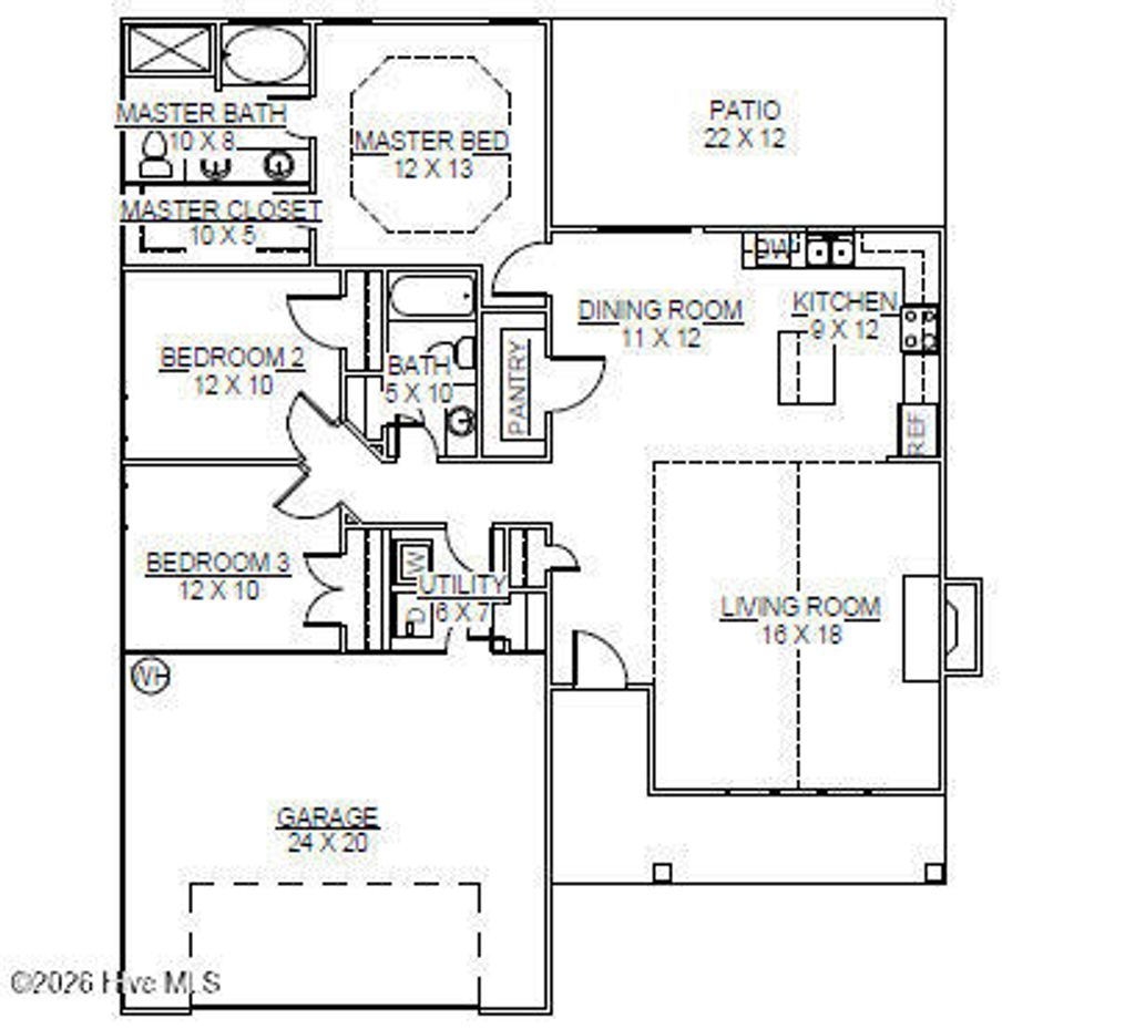 Photo of 4014 Bluewater Boulevard, New Bern, NC 28562 (MLS # 100569995)