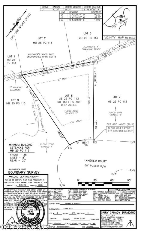 Tiny photo for 304 Lakeview Court, Sneads Ferry, NC 28460 (MLS # 100566142)